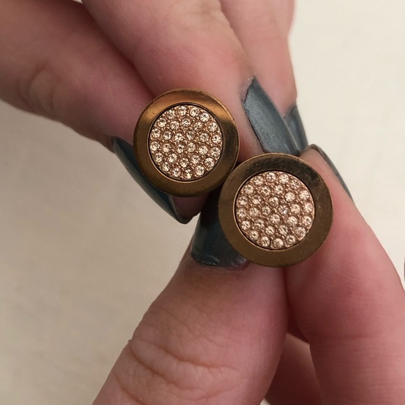 Michael Kors Jewelry - Michael Kors Rose Gold Stud Earrings